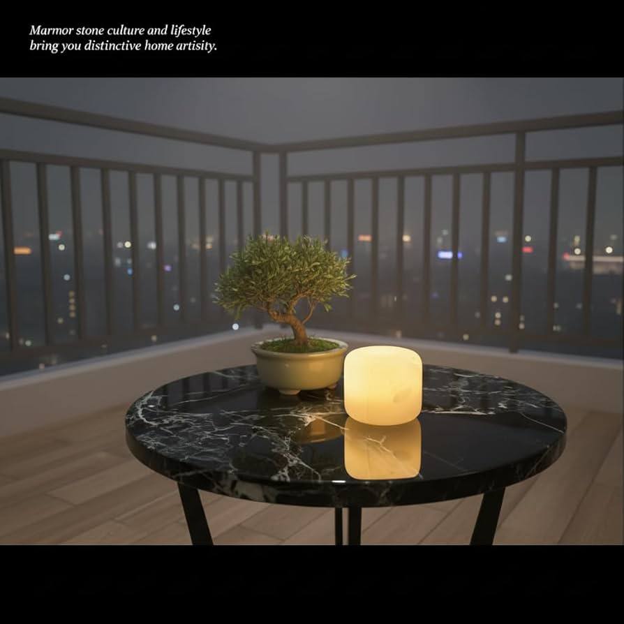 Natural Marble Glow Lamp