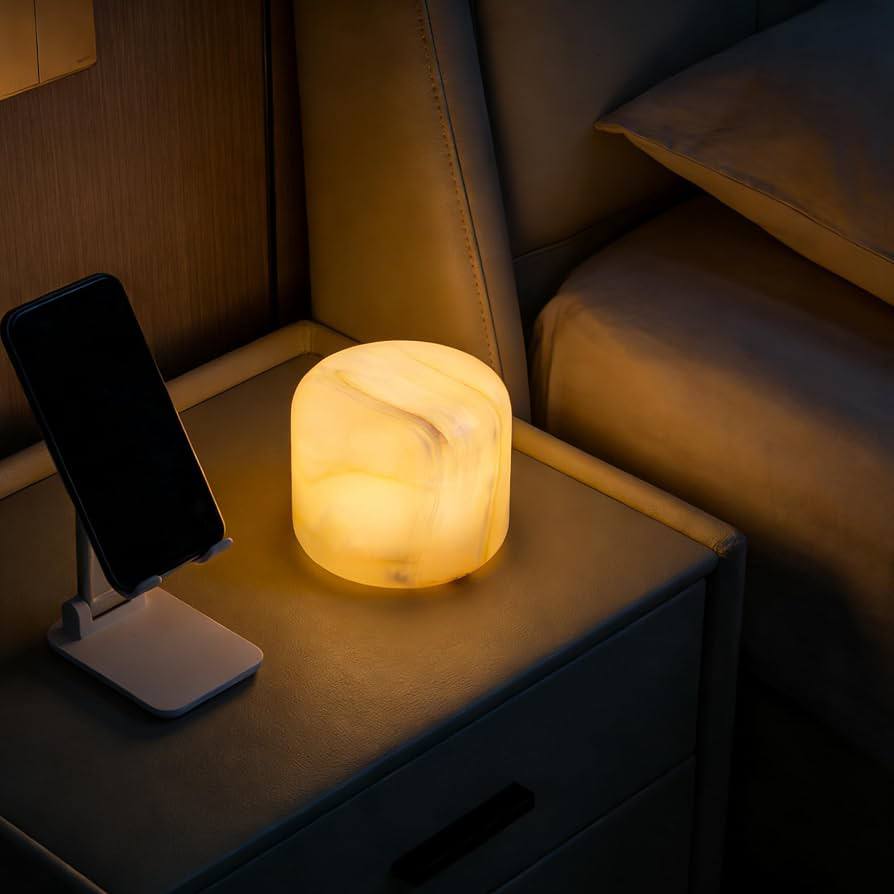 Natural Marble Glow Lamp